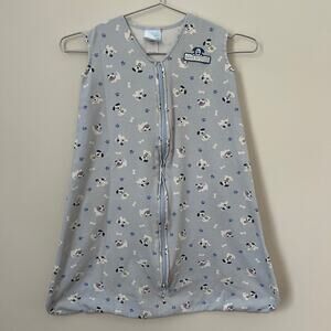 Halo 100% Cotton Blue Dog Sleep Sack Wearable Blanket Size M (6-12 Months)